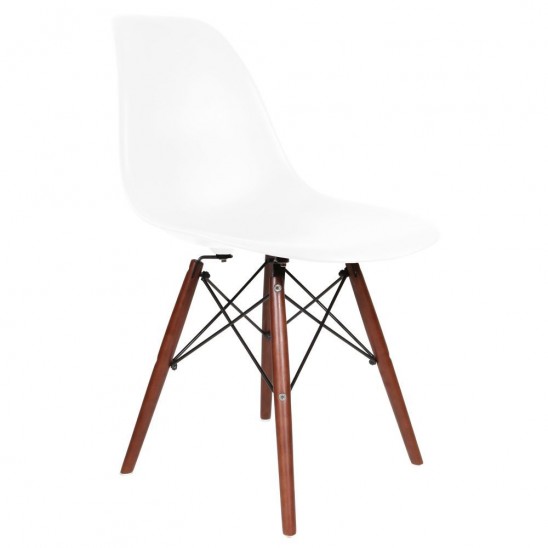 Chaise DSW Noyer (foncé) - Destockage 